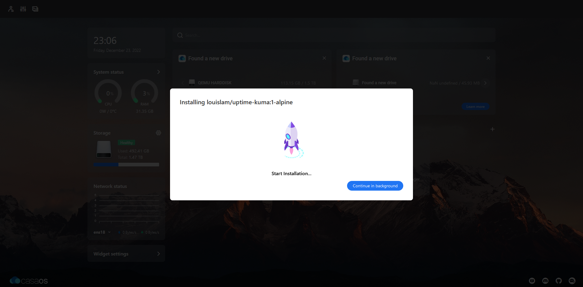 Uptime kuma install